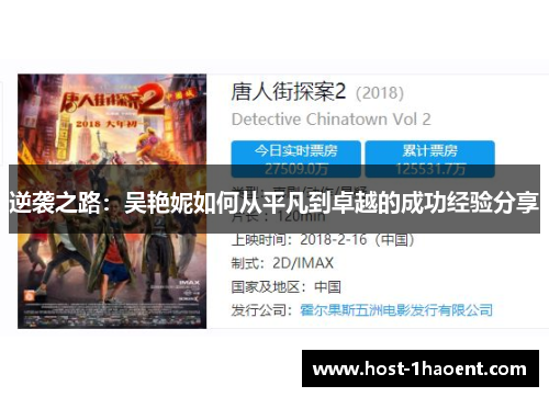 逆袭之路:吴艳妮如何从平凡到卓越的成功经验分享 逆袭之路:吴艳妮如何从平凡到卓越的成功经验分享